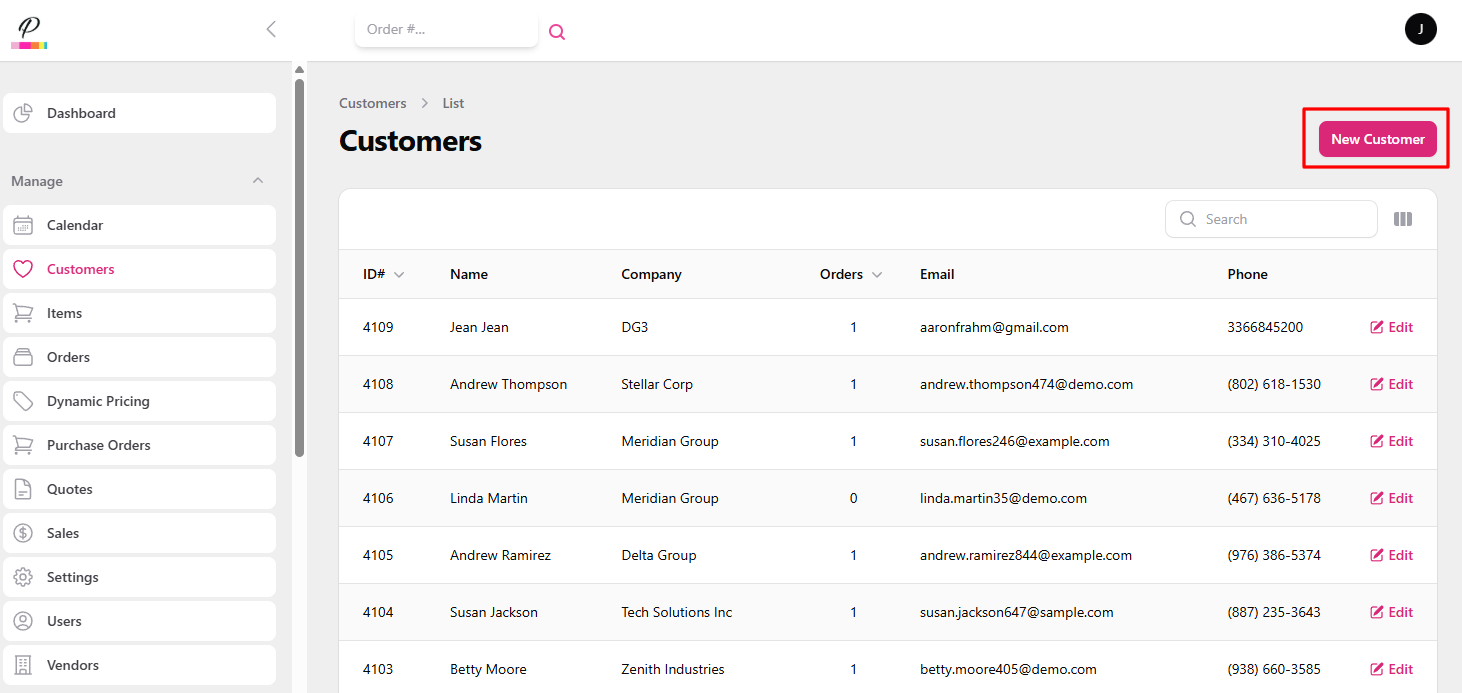Payment settings interface showing ACH and credit card options