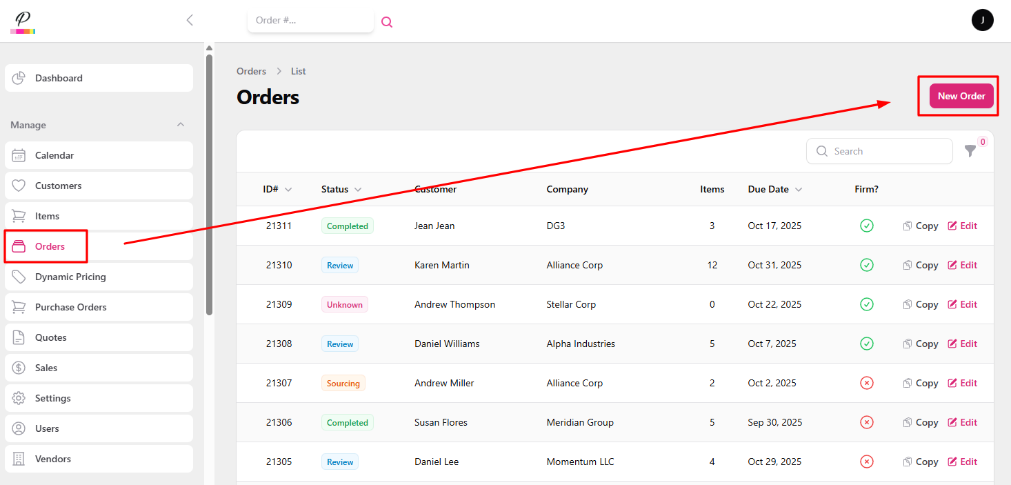 Payment settings interface showing ACH and credit card options