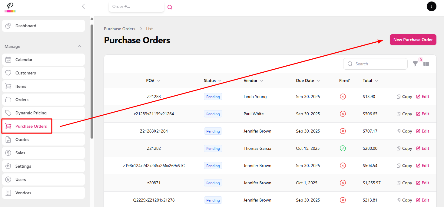 Payment settings interface showing ACH and credit card options